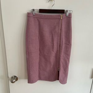 Muted pink wool pencil skirt size 6 J Crew